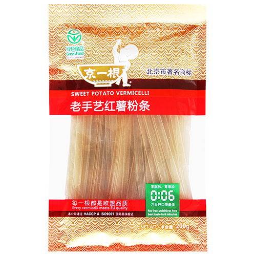 Nudle ze sladkých brambor, široké 200 g - Jing Yi Gen