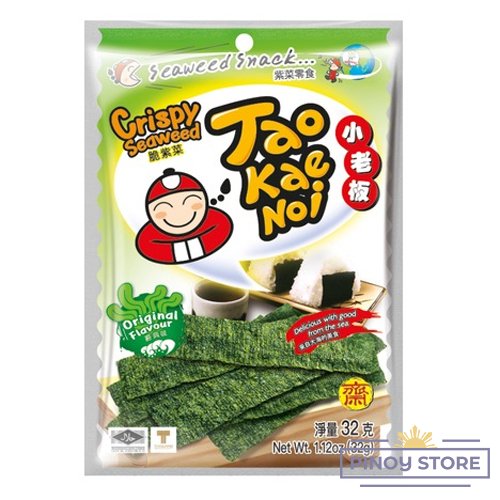 Seaweed snack crispy, 32 g - Tao Kae Noi