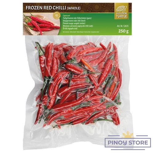 Frozen Red Chilies 250 g - Golden Turtle