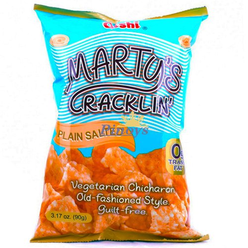 Marty's Cracklin' Salted Chicharon 90 g - Oishi