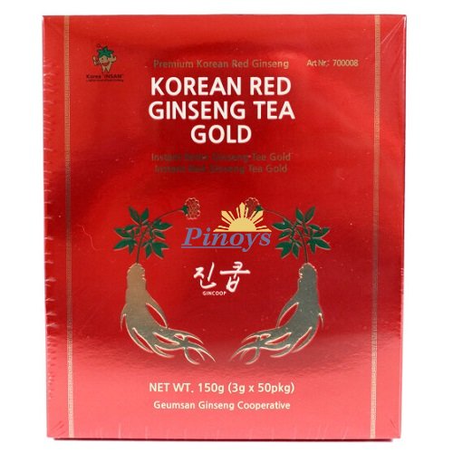 Korejský čaj z červeného ženšenu v sáčcích 150 g (50 x 3g) - Gincoop