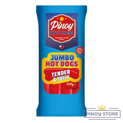 Jumbo Hot dogs Regular 320 g - Pinoy Kitchen