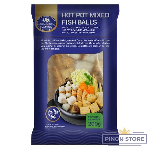 Mixed Seafood Fish Balls 200 g - Bua Luang