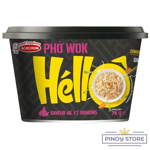 Pho Wok bowl noodles Onion & Garlic flavour 76 g - Acecook