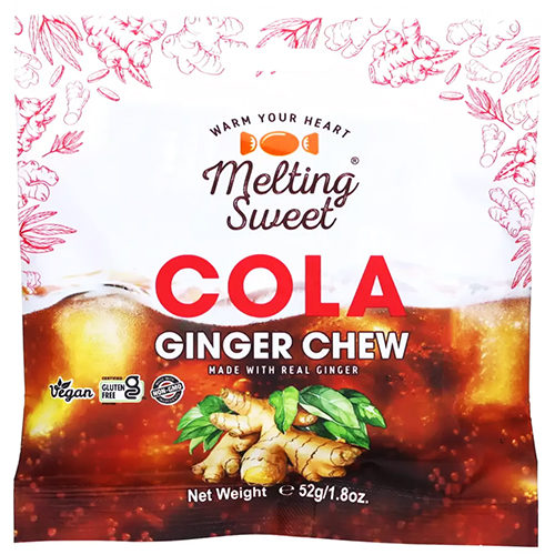 Zázvorové žvýkací bonbóny Cola 52 g - Melting Sweet