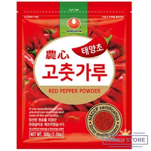 Korean Chili Flakes for seasoning and kimchi, Gochugaru 500 g - Nongshim