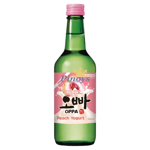 Tradiční korejský alkoholický nápoj Soju s příchutí broskví a jogurtu 360 ml - Oppa