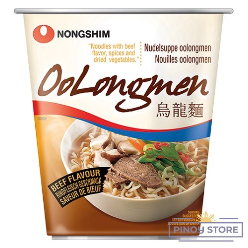Oolongmen, instantní nudlová polévka s hovězí příchutí 75 g - Nongshim