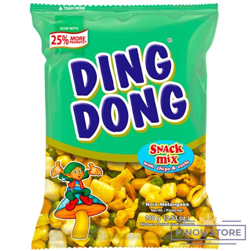 Snack ze směsi oříšků, chipsů a kukuřice Ding Dong 100 g - JBC Food