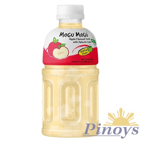 Mogu mogu Apple drink with nata de coco 320 ml - Sappe