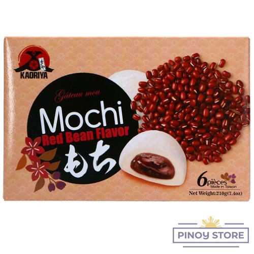 Mochi Red Bean Rice Cake 210 g - Kaoriya