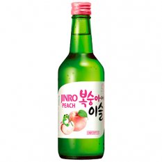 Soju Korean alcoholic drink Peach flavour 350 ml - Jinro