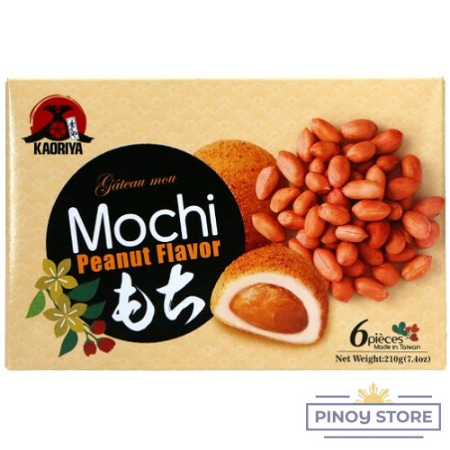 Rýžové koláčky Mochi s příchutí arašídů 210 g - Kaoriya