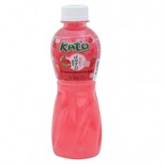 Strawberry juice drink with Coconut Jelly 320 ml - Kato