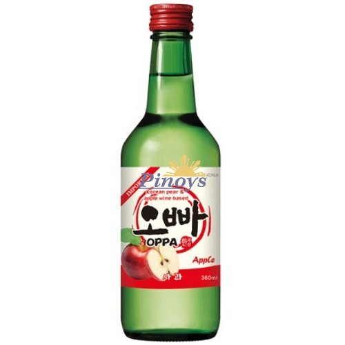 Soju Korean alcoholic drink Apple flavour 360 ml Oppa ::
