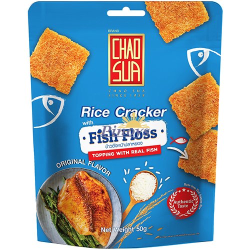 Rýžové krekry s  rybí vatou 50 g - Chao Sua