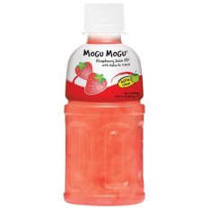 Mogu mogu Strawberry drink with nata de coco 320 ml - Sappe