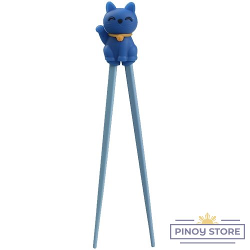 Chopsticks Helper Lucky Cat Blue (22 cm) - Tokyo Design