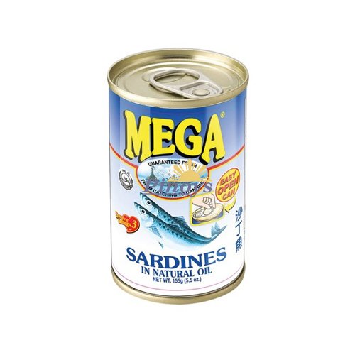 Sardines natural in oil 155 g - Mega