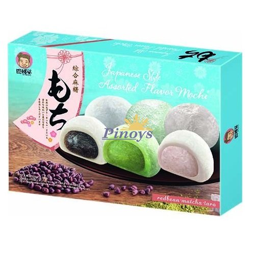 Rýžové koláčky Mochi, mix tří příchutí (12ks) 300 g - Szu Shen Po