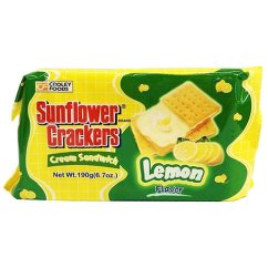 Sušenky s krémovou náplní citrónovou s příchutí 190 g - Sunflower