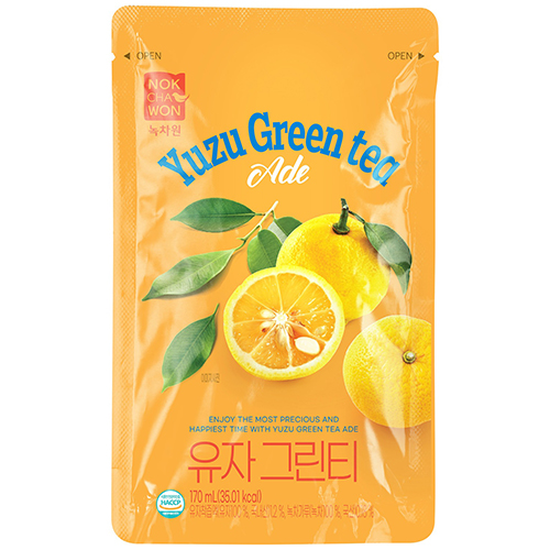 Yuzu Green Tea Drink Ade 170 ml - Nokchawon
