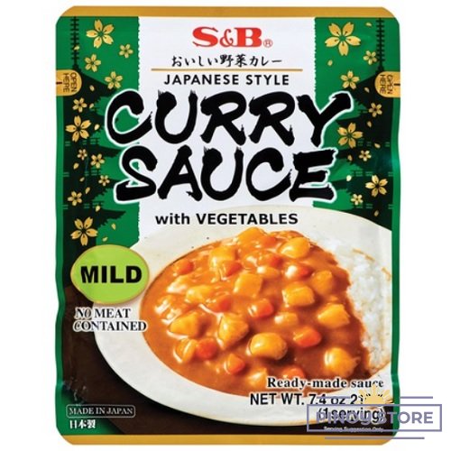 Japanese Mild Curry Sauce with Vegetables 210 g - S & B