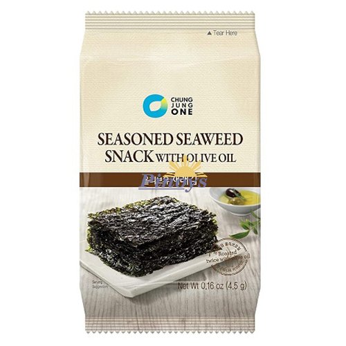 Seasoned Seaweed Snack with Olive Oil 4,5 g - Chung Jung One