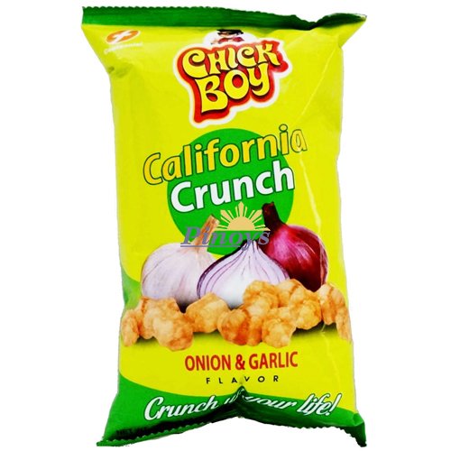 Kukuřičný snack s příchutí cibule a česneku 100 g - Chickboy