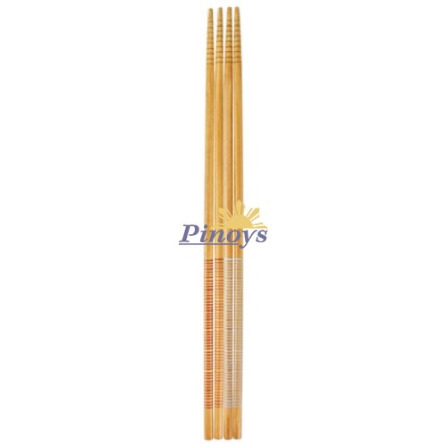 2 Pairs of Bamboo Hotpot Chopsticks - Golden Turtle