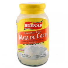 Kokosové želatinové kostky "Nata de Coco" 340 g - Buenas