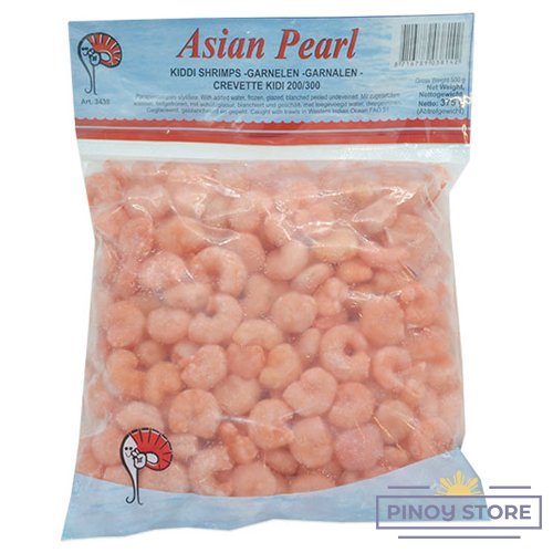 Kiddi Koktejlové krevety, vařené, loupané, nečištěné 200/300 500 g - Asian Pearl