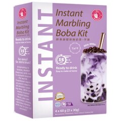 Instant Taro Bubble Tea Kit, Boba 240 g (4x60g) -  O's Bubble