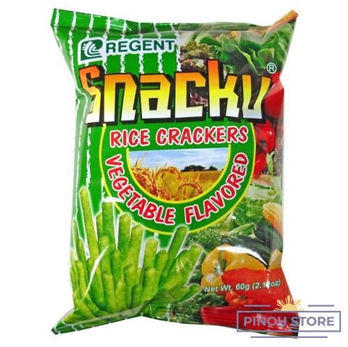 Snacku, vegetable rice cracker snack 60 g - Regent