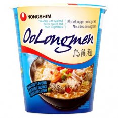 Oolongmen Instant Cup Noodle Soup, Seafood flavour 75 g - Nongshim