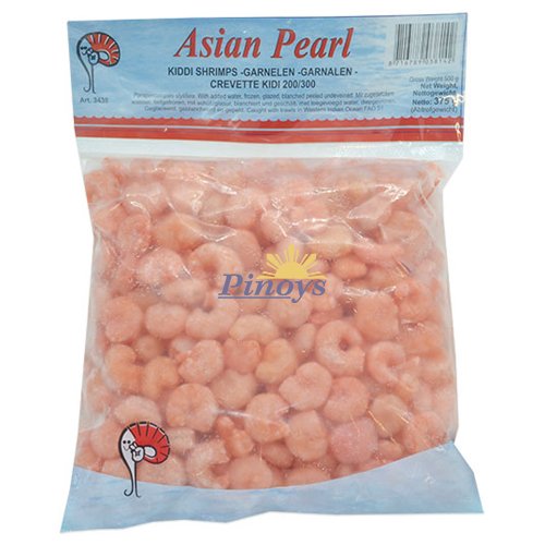 Kiddi Koktejlové krevety, vařené, loupané, nečištěné 200/300 500 g - Asian Pearl