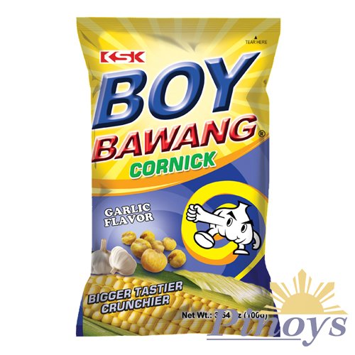 Kukuřičný snack s česnekovou příchutí Boy Bawang 90 g - KSK Food