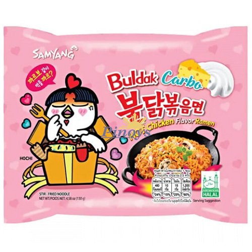 Nudle s příchutí pikantního kuřete Buldak Carbonara 130 g - Samyang