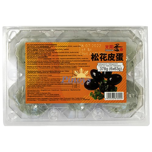 Century Egg, Preserved Duck Egg 63 g - GOOSUN