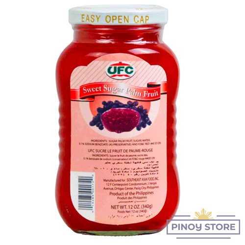 Palm fruit in syrup, red, Kaong 340 g - UFC