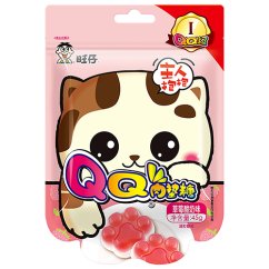 Želatinové kočičí pacičky s příchutí jahod v jogurtu 45 g - Want Want