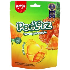 Peelerz želé bonbóny s příchutí  ananasu 65 g - Amos