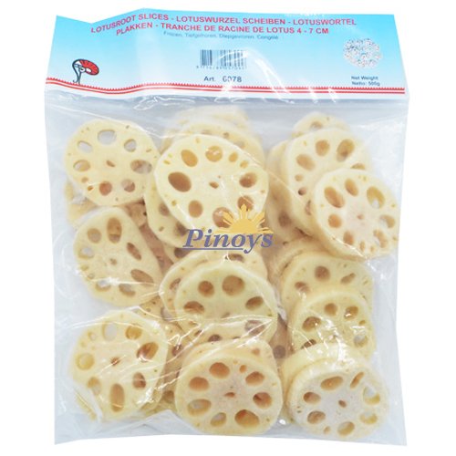Frozen Lotus Root slices (4-7cm) 500 g - Asian Choice