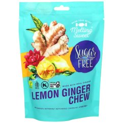 Žvýkací bonbóny s příchutí citronu a zázvoru , bez cukru 105 g - Melting Sugar