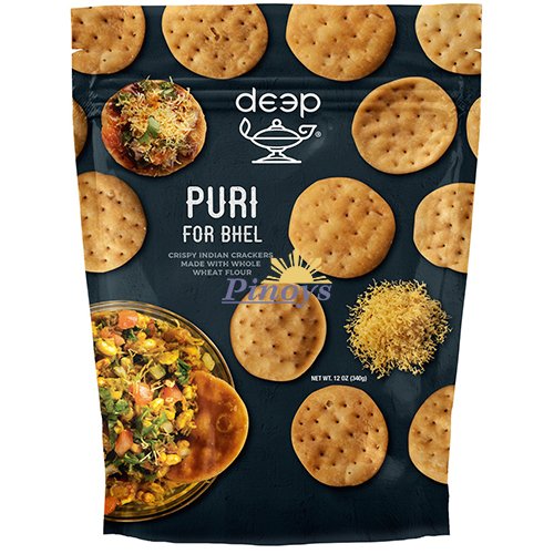 Puri For Bhel Crispy  Indian Crackers 340 g - Deep