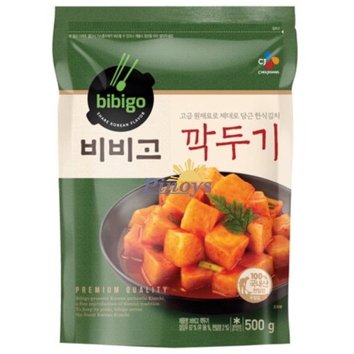 Čerstvá korejská kimchi ředkev Kaktuki, krájená 450 g - Bibigo