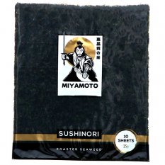 Yaki Nori, Roasted Seaweed (19x21cm, 10 sheets) 25 g - Miyamoto