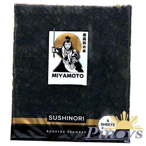 Yaki Nori, Roasted Seaweed (19x21cm, 5 sheets) 12,5 g - Miyamoto