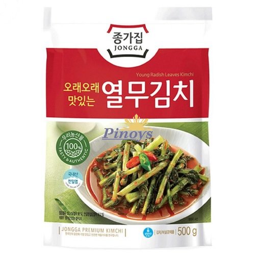 Naložené listy mladé ředkve Yulmu Kimchi 500 g - JONGGA