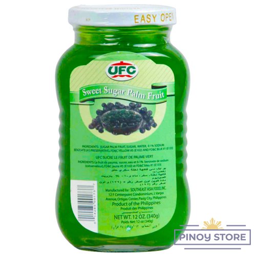 Palm fruit in syrup, green, Kaong 340 g - UFC